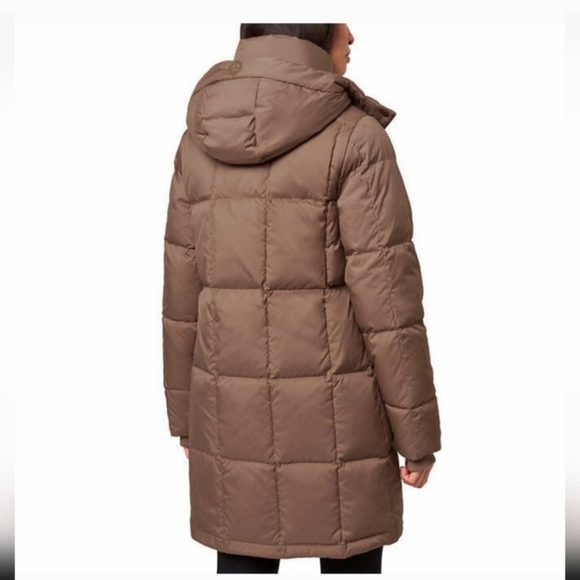 Mondetta Ladies Square Quilted Down Parka ~ brown nwt - Picture 6 of 13
